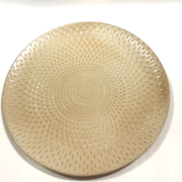 RUFF HEWN STITCH Charger Plate / Tan - Picture 1 of 6